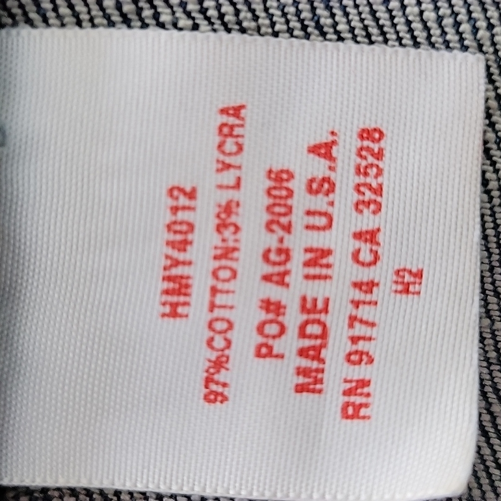 AG Adriano Goldschmied Long Denim Blazer Size Medium - Picture 11 of 14